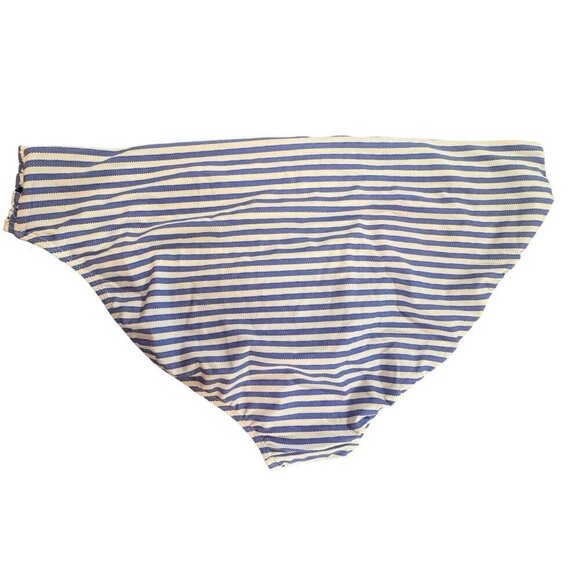 TIME & TRU Mid-Rise‎ Swimsuit Bottoms 3X (24W-26W) Blue Stripe Strappy Sides NEW - Picture 2 of 10